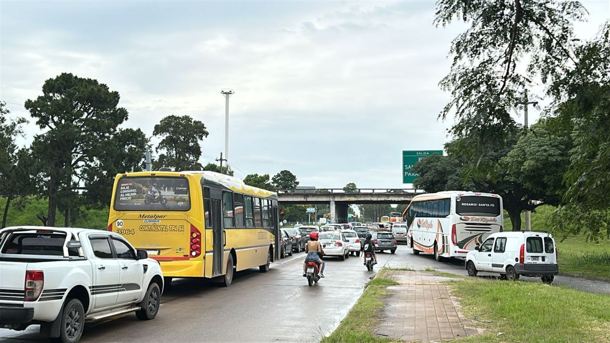 Un accidente de tránsito en el Puente Carretero