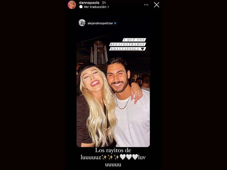 El reencuentro entre Danna Paola y Alejandro Speitzer.