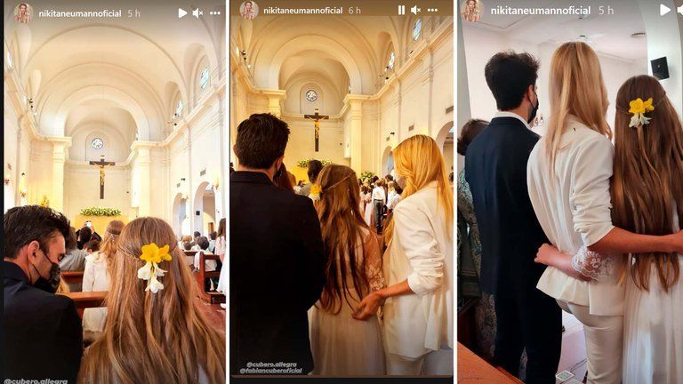 Nicole Neumann fue junto a su novio, Manuel Urcera.