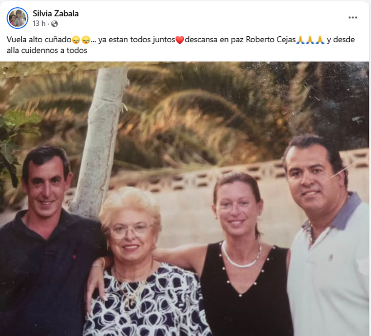 El adios de la cuñada de Roberto Cejas. El adios de la cuñada de Roberto Cejas.