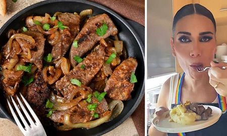 Con una copa de vino en mano, la conductora compartió sus mejores trucos para lograr un puré cremoso y un hígado bien jugoso. Con una copa de vino en mano, la conductora compartió sus mejores trucos para lograr un puré cremoso y un hígado bien jugoso.