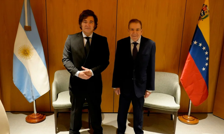 Javier Milei se reunió con Edmundo González Urrutia en Madrid