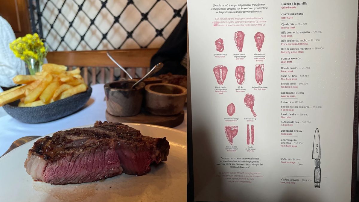 ¿Cuánto cuesta una tira de asado en la parrilla Don Julio en noviembre 2025?