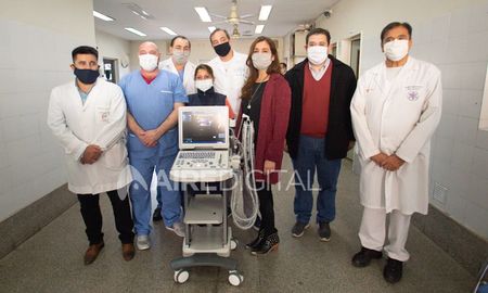 Este es el ecógrafo que donó la Sociedad de Beneficiencia. Este es el ecógrafo que donó la Sociedad de Beneficiencia.