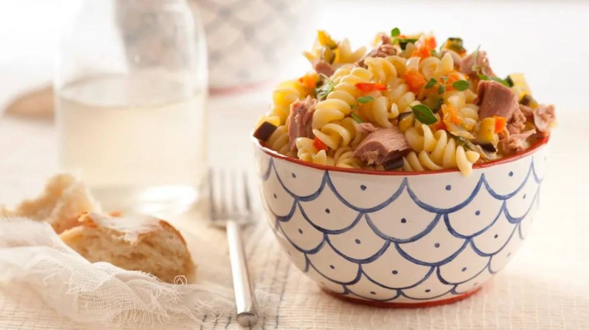Ensalada de atún y pastas