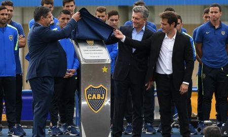 el presidente macri inauguro el predio de boca en ezeiza el presidente macri inauguro el predio de boca en ezeiza