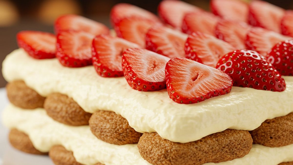 El tiramisú de frutilla es una opción distinta. 