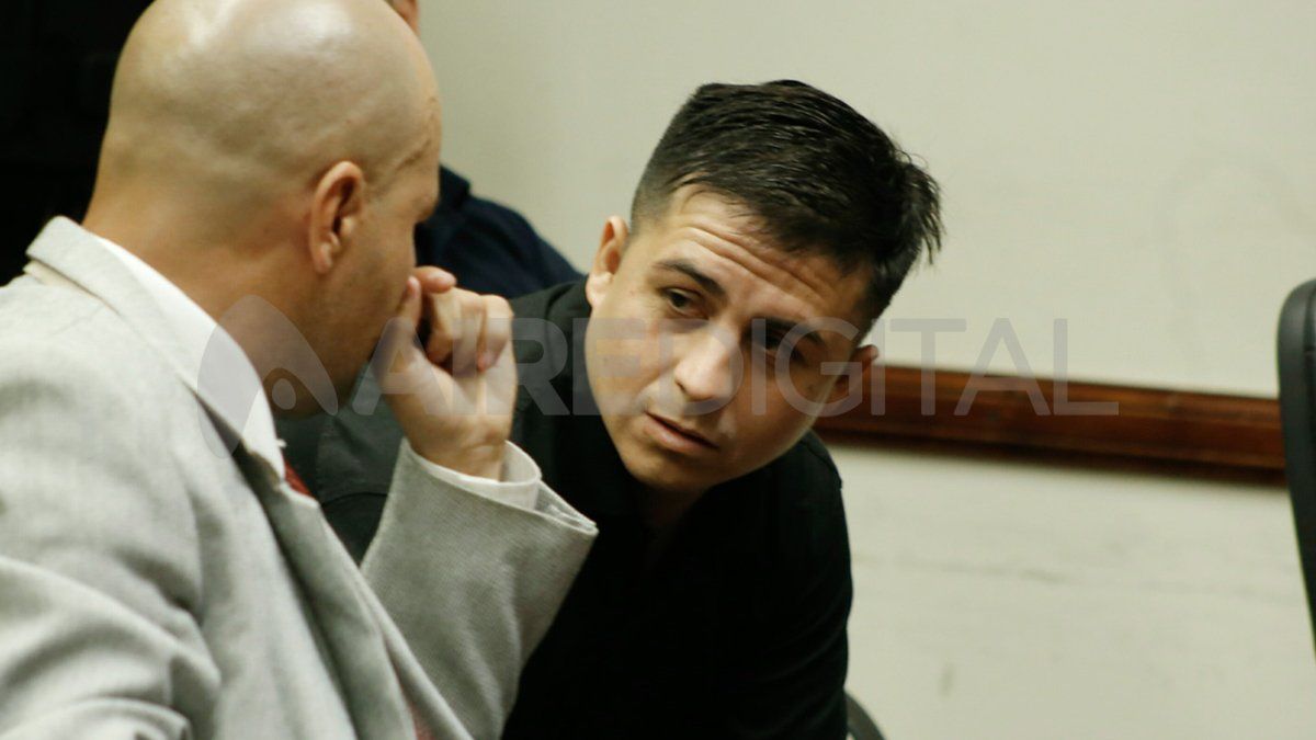 Miguel Bergallo, uno de los condenados por el crimen de Farías, en el juicio que se llevó a cabo en tribunales.