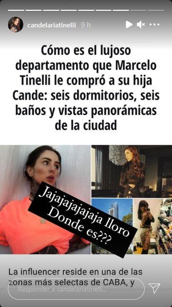 El supuesto departamento de Cande Tinelli.