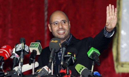El hijo de Gadafi registra su candidatura a elecciones presidenciales en Libia El hijo de Gadafi registra su candidatura a elecciones presidenciales en Libia