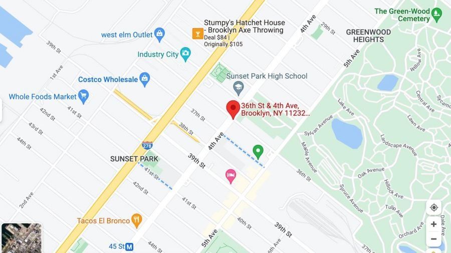 El tiroteo ocurrió en una estación de subte en la intersección de la Calle 36 y la 4° Avenida en Brooklyn, Nueva York.