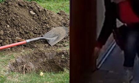 Fue captada mientras le ponía tierra de cementerio a sus compañeros en la oficina para maldecirlos Fue captada mientras le ponía tierra de cementerio a sus compañeros en la oficina para maldecirlos