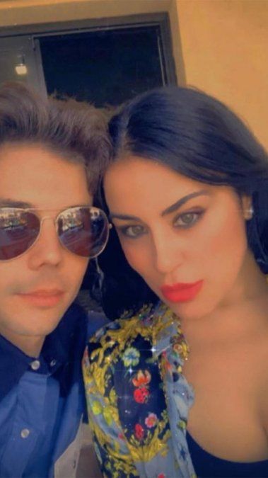 Axel Caniggia y su novia Nieves.