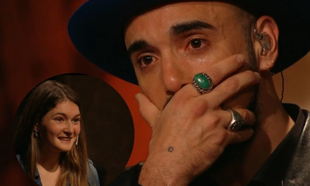 Abel Pintos se mostró muy conmovido con la interpretación que Magdalena Cullen hizo del tema Muchacha ojos de papel. &nbsp;