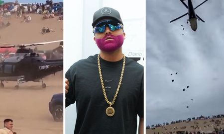 Quién es el cantante que aterrizó en helicóptero en Pinamar. Quién es el cantante que aterrizó en helicóptero en Pinamar.