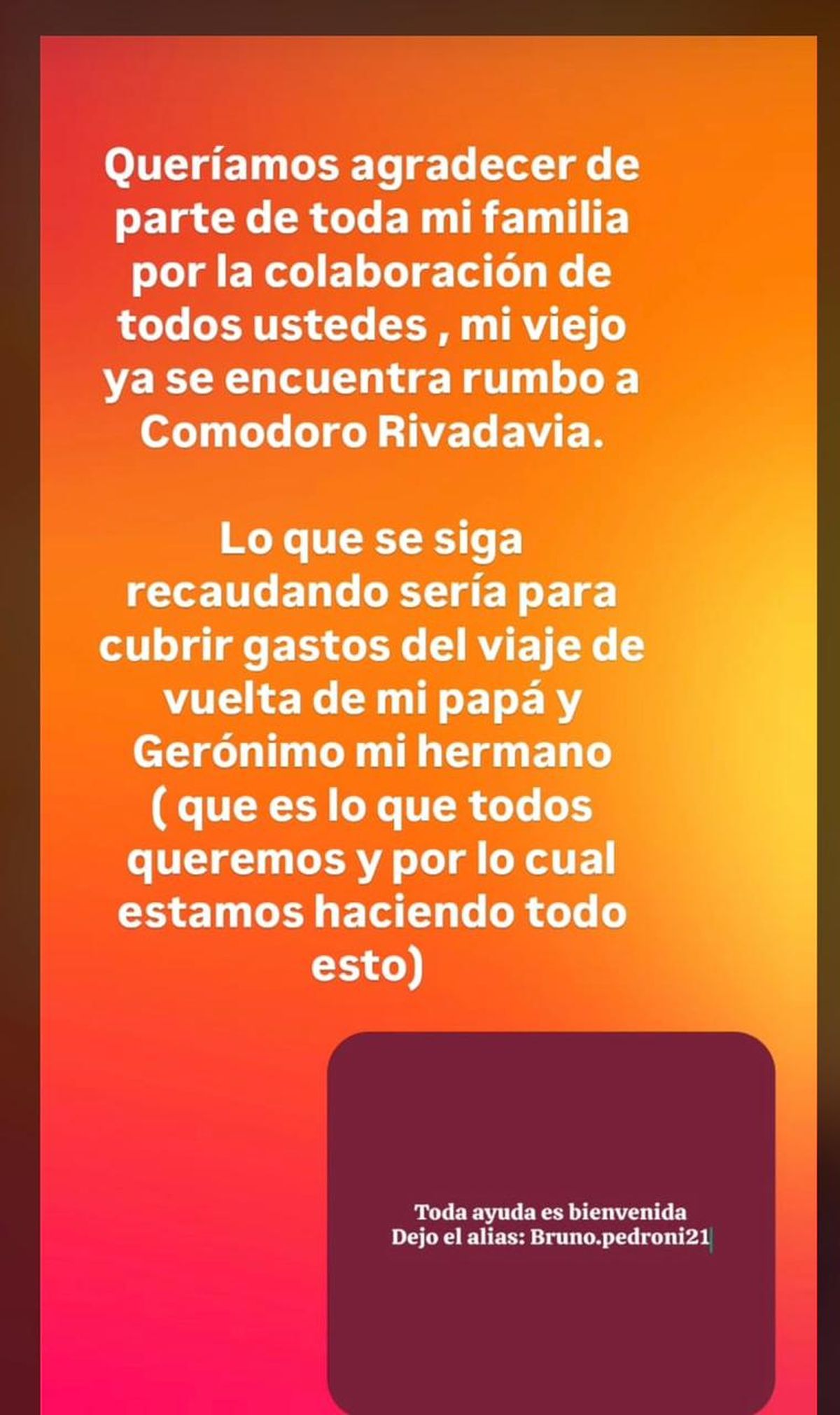 El comunicado fue emitido por redes sociales. El comunicado fue emitido por redes sociales.