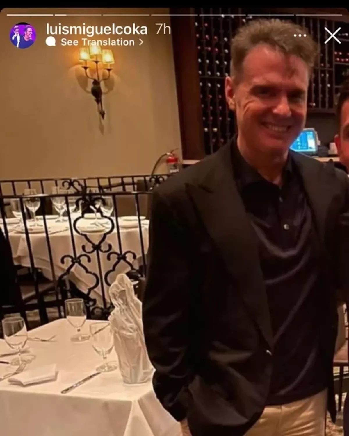 Luis Miguel reaparece m&aacute;s delgado.
