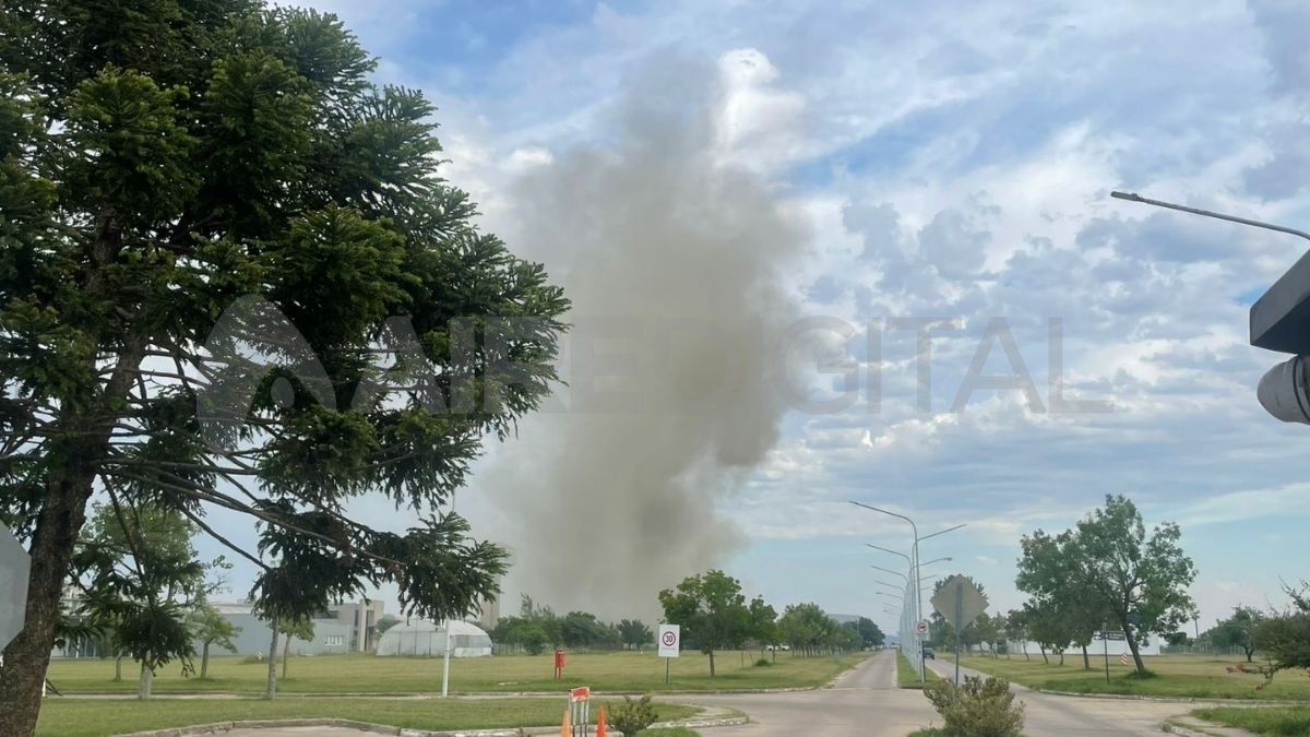 Incendio en la zona del Conicet