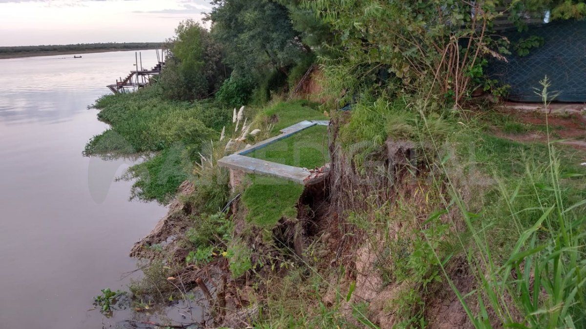 Así quedó el terreno de la casa de Alejandro Fantino tras el derrumbe.&nbsp;