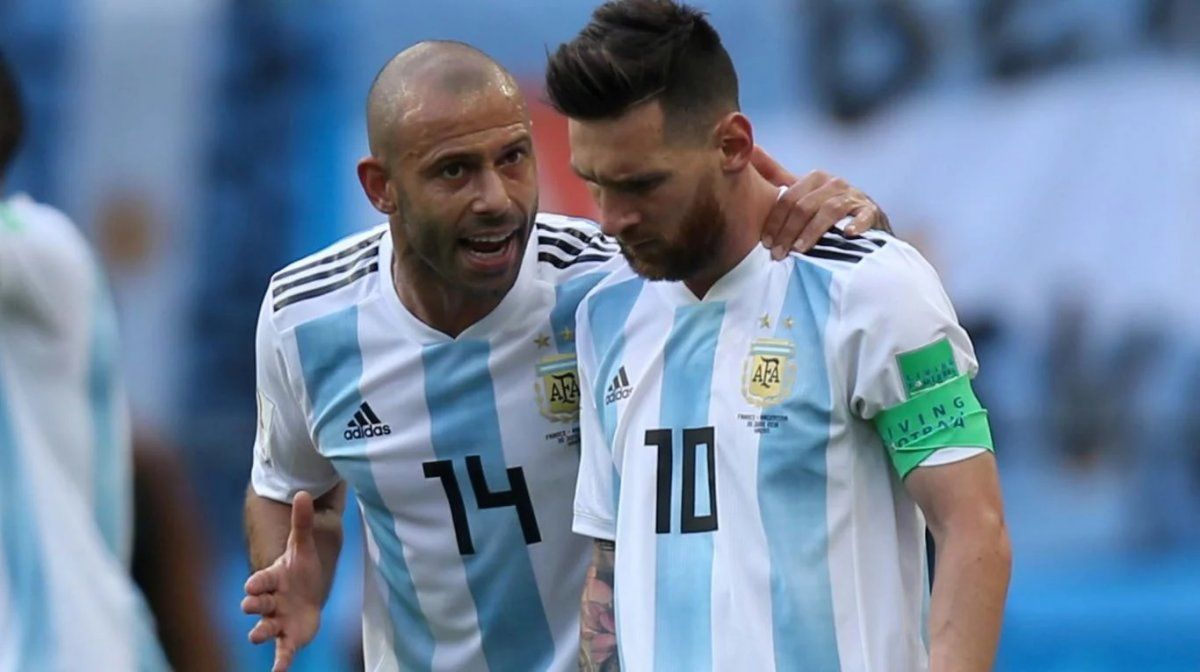 Mascherano felicitó a Messi por las redes sociales.