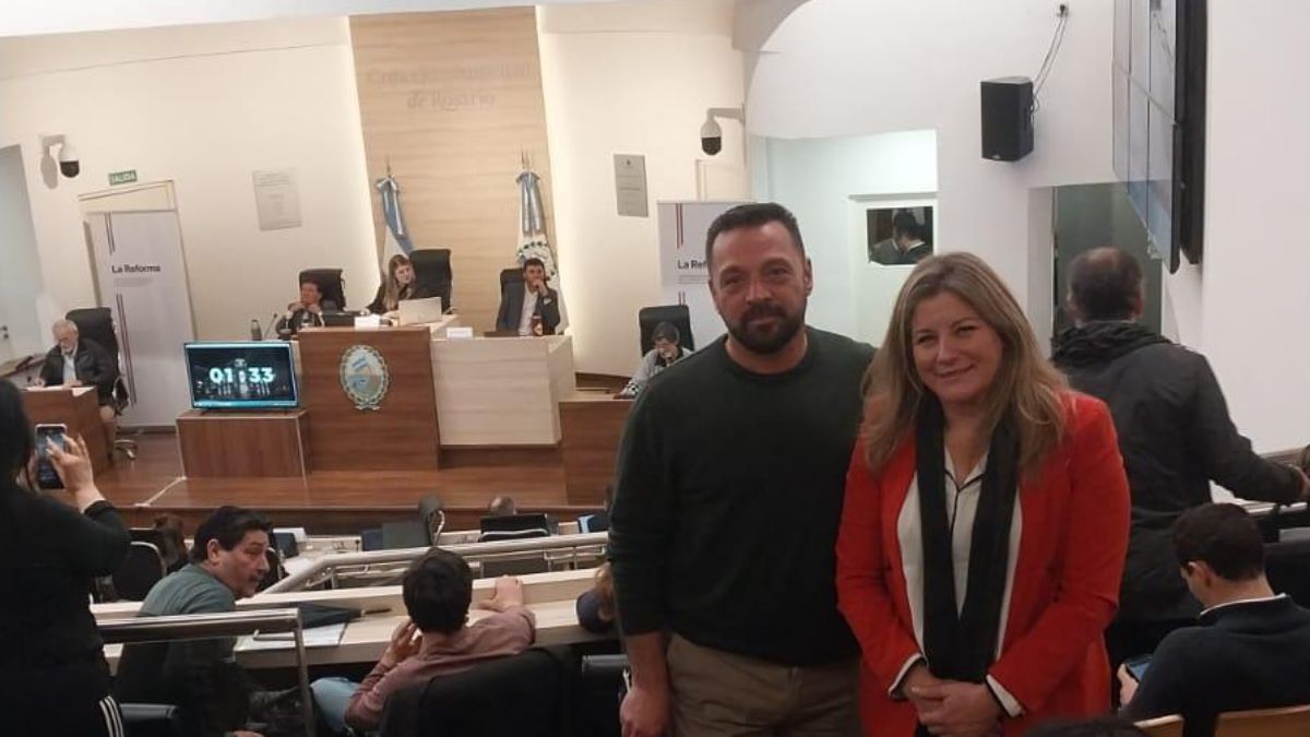 Festram estuvo representado en Rosario por Diego Di Ángelis y María Belén Gutiérrez.