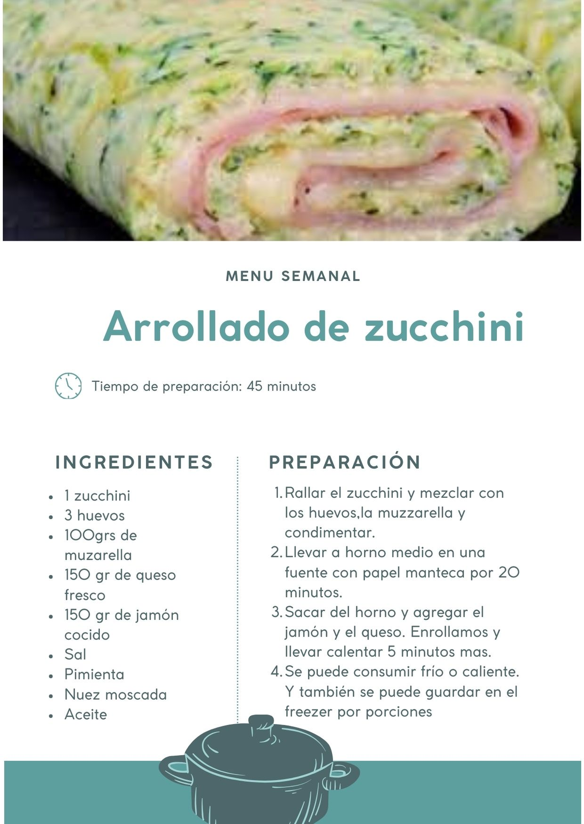 El arrollado de zucchini es una receta súper sencilla y deliciosa que podés hacer con pocos ingredientes económicos. El arrollado de zucchini es una receta súper sencilla y deliciosa que podés hacer con pocos ingredientes económicos.