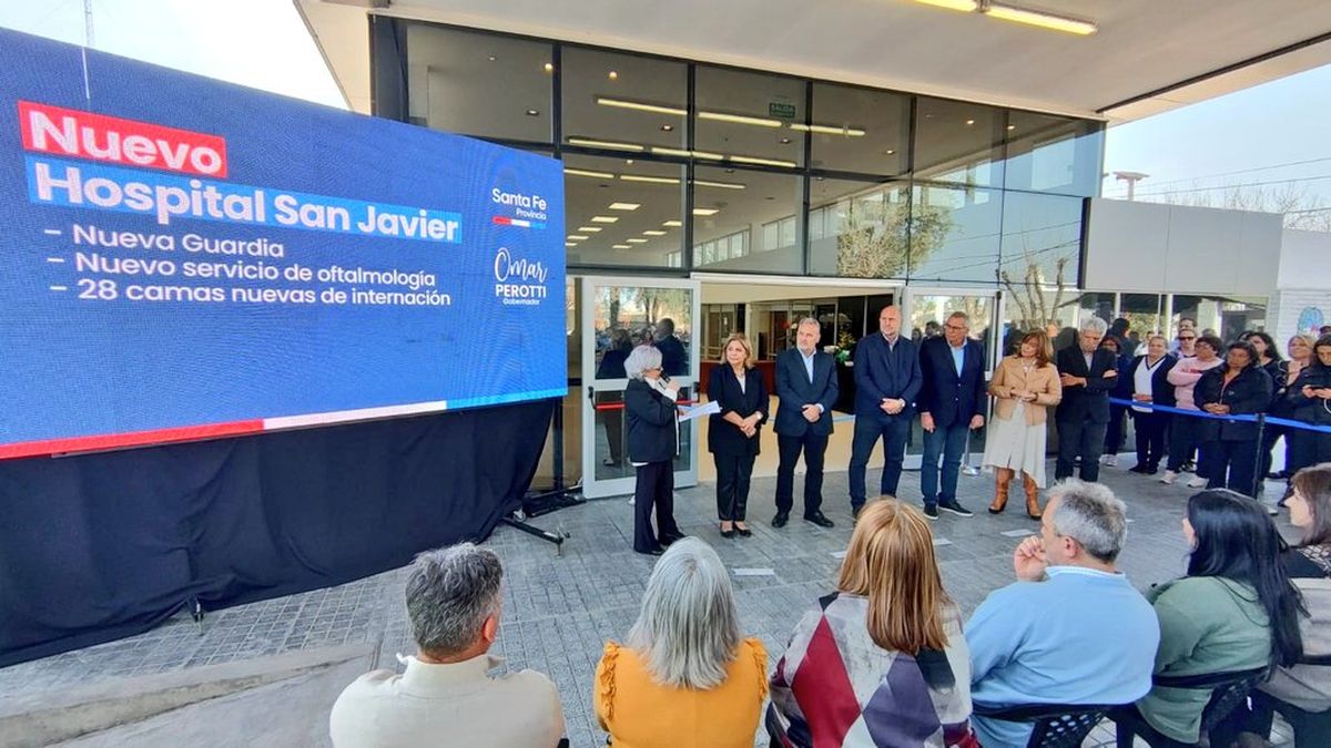 Omar Perotti inauguró este jueves el Nuevo Hospital San Javier. Omar Perotti inauguró este jueves el Nuevo Hospital San Javier.
