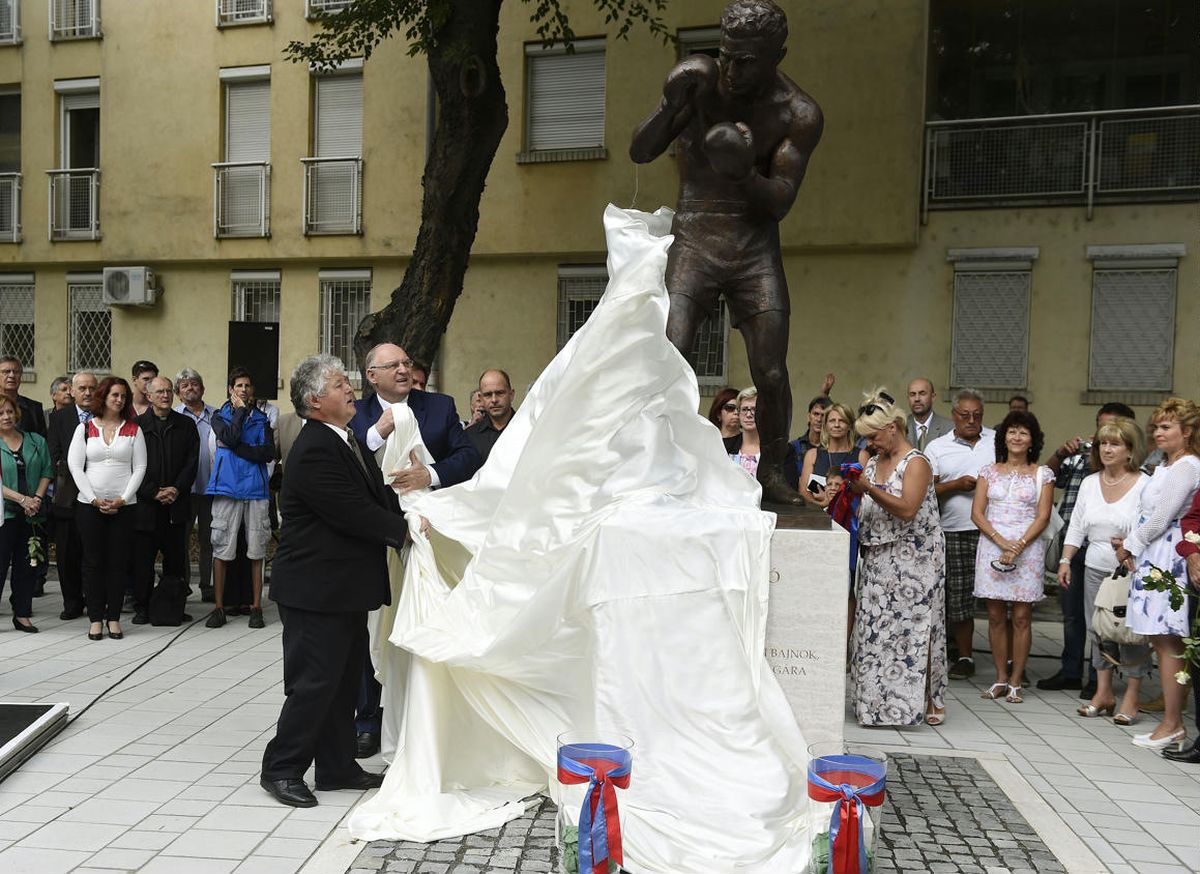 El viernes 19 de agosto de 2016, en la plaza que lleva su nombre en Budapest, su hijo, László György Papp, Jr. (en primer plano en la foto), y el alcalde József Tóth, inauguraron una estatua de bronce en honor del tricampeón olímpico, obra del escultor local Márk Lelkes. El martes 28 de marzo del año siguiente, en la esquina del Chestnut Garden de la capital húngara, se inauguró otra –también de bronce, y de tamaño natural– realizada por el artista local Dezs Fekete Géza.