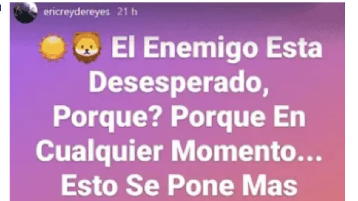 En su cuenta de Instagram, Eric Van de Velde publicaba textos donde hacía referencia al
