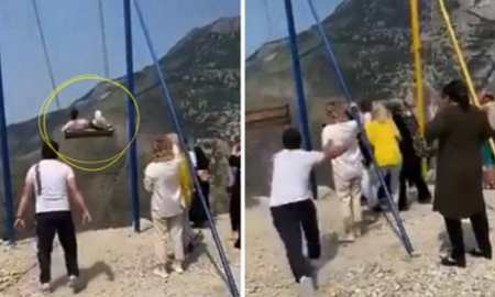 Trágico final: se columpiaban al borde de un precipio, se cortó la cadena y cayeron al vacío. Trágico final: se columpiaban al borde de un precipio, se cortó la cadena y cayeron al vacío.