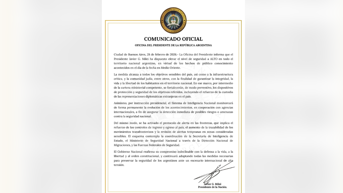 El Gobierno elevó el nivel de seguridad a 