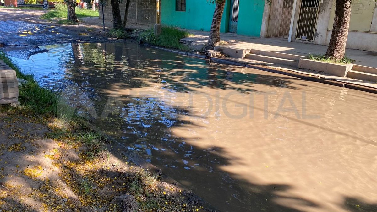 La obra permitirá desagotar el agua que se acumula en la calzada frente a la Escuela Ballarini.