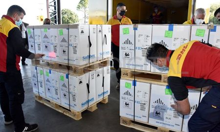 vacunacion covid: llegaron al pais mas de 800 mil dosis de pfizer vacunacion covid: llegaron al pais mas de 800 mil dosis de pfizer