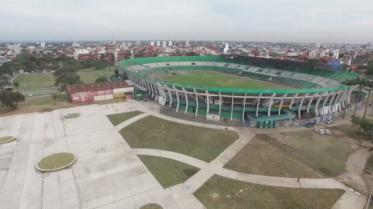 El Estadio Ram&oacute;n Aguilera Costas, donde hace de local Oriente Petrolero, rival de Uni&oacute;n en la Conmebol Sudamericana. &nbsp;