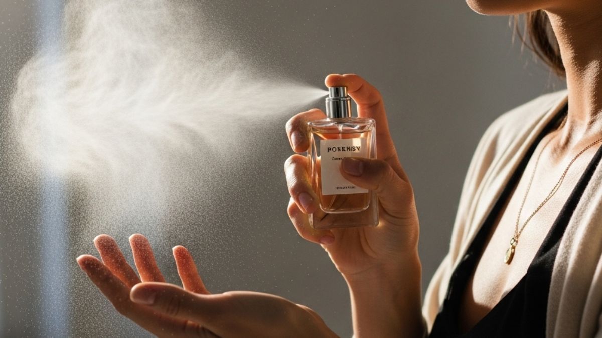 Ponerse perfume como un ritual.