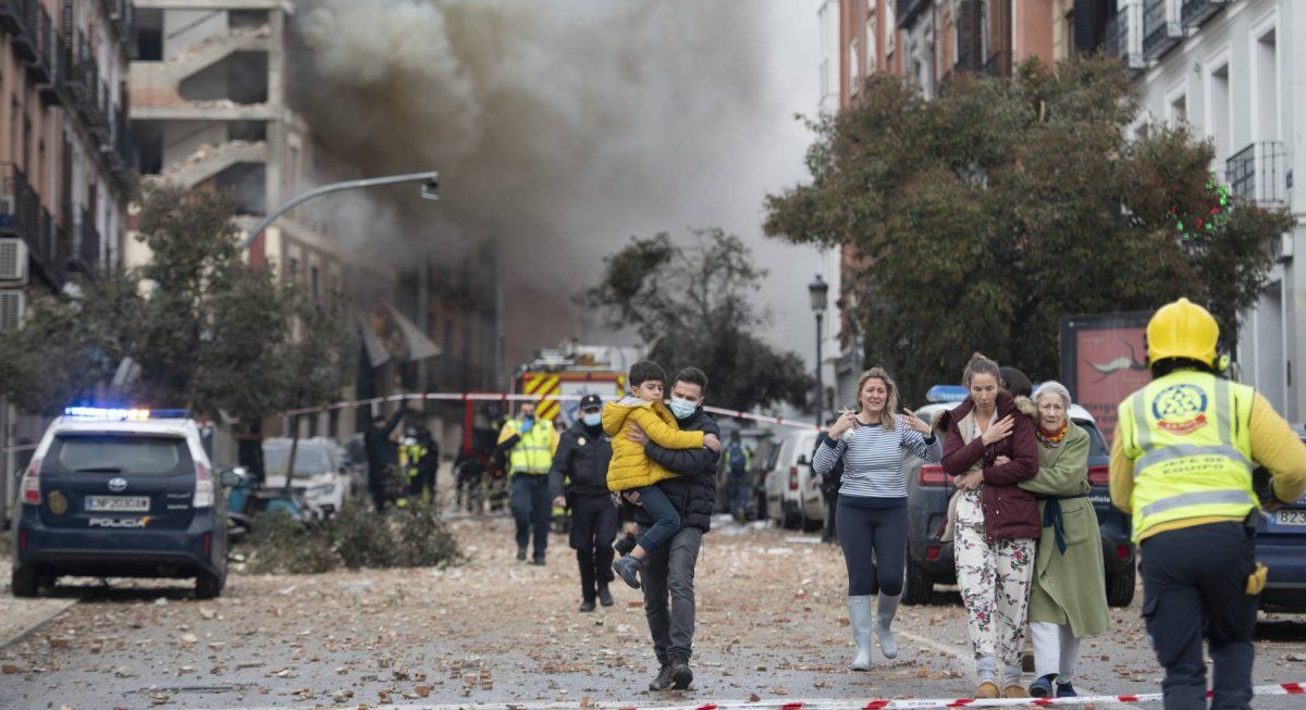 Explosión en pleno centro de Madrid: al menos dos muertos y varios heridos