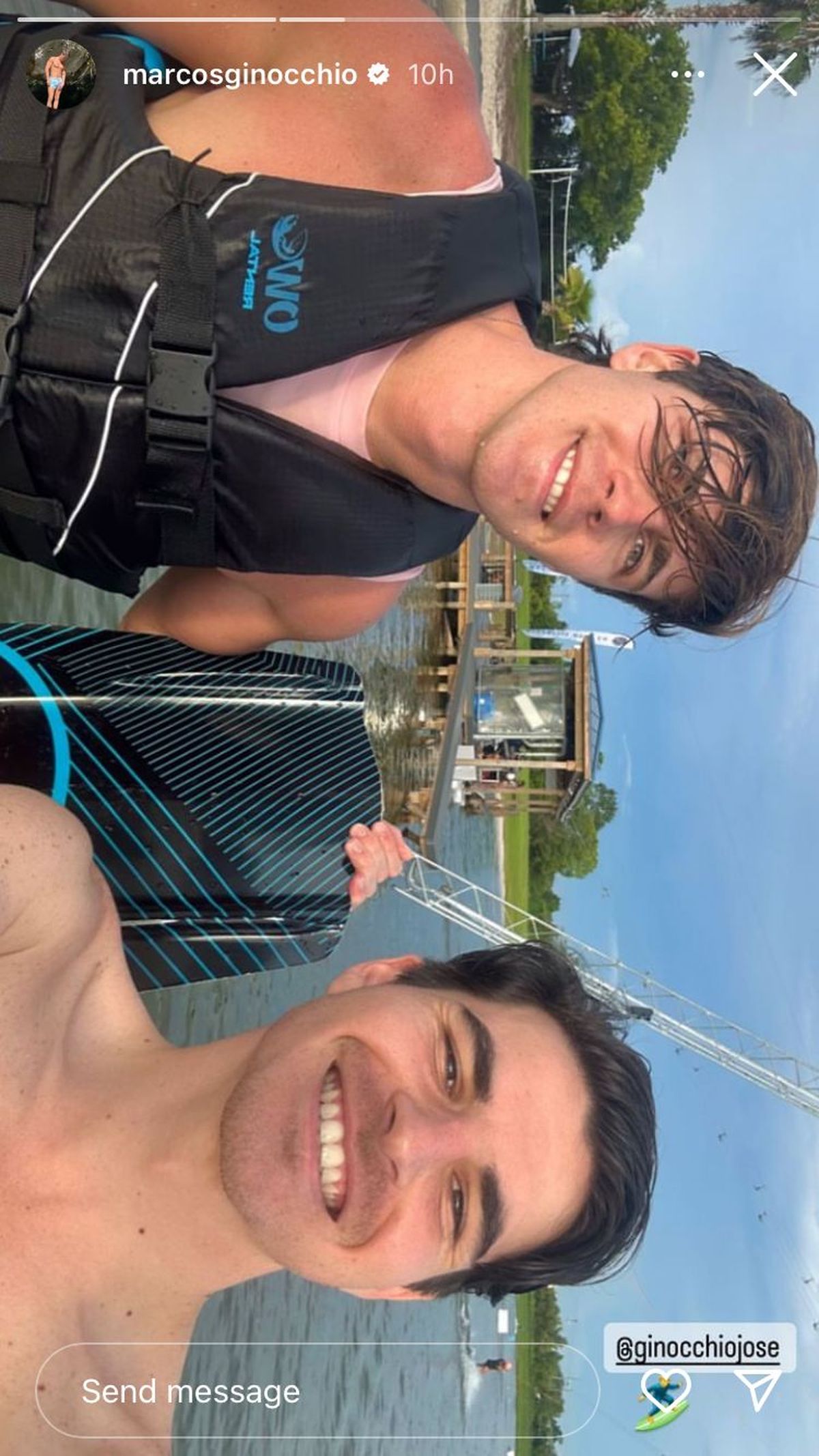 Marcos Ginocchio y su hermano, José. Marcos Ginocchio y su hermano, José. 