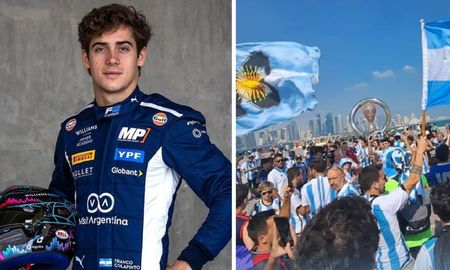 Como en el Mundial de Qatar 2022, pero en Brasil: banderazo argentino para Franco Colapinto Como en el Mundial de Qatar 2022, pero en Brasil: banderazo argentino para Franco Colapinto
