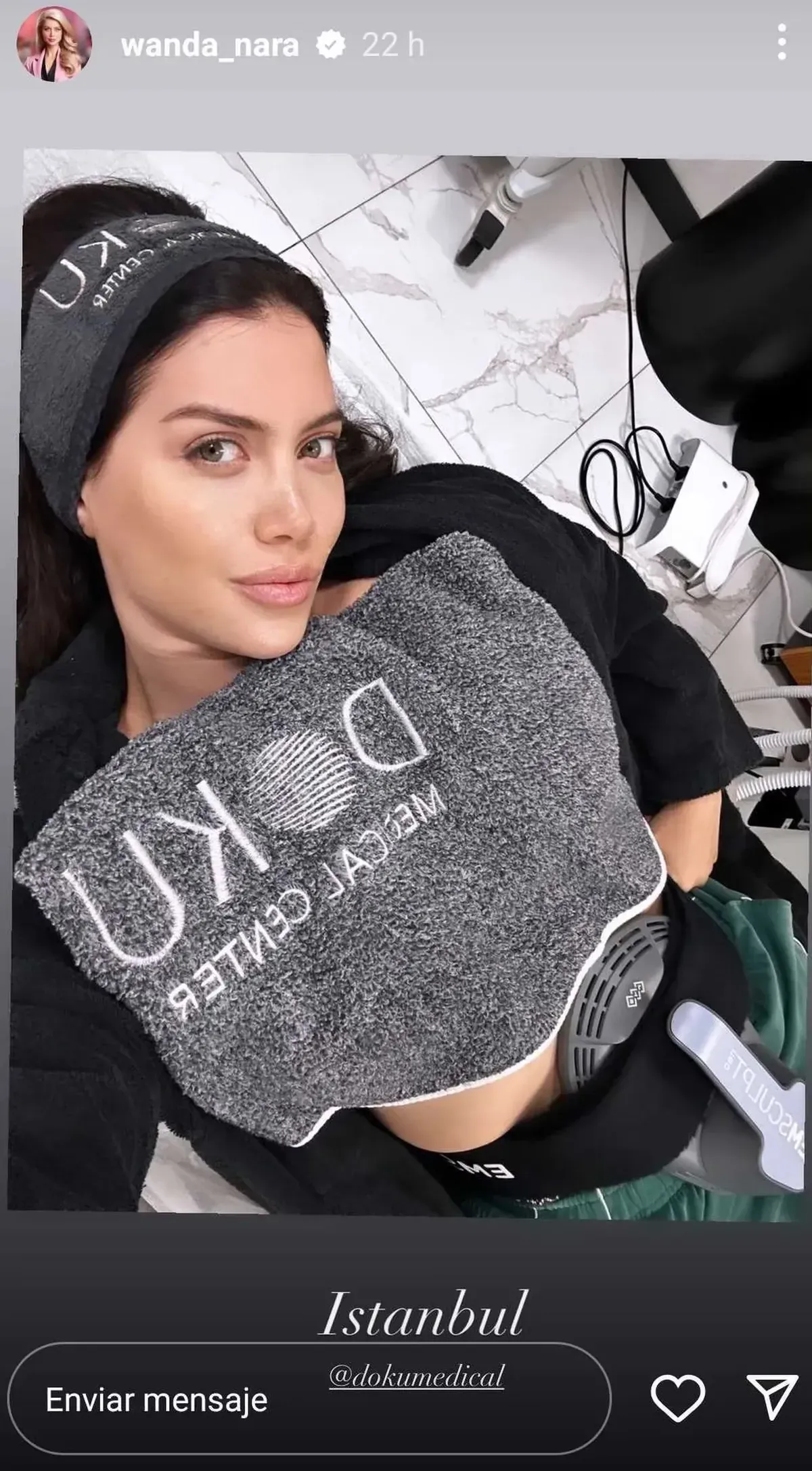 Wanda Nara se sometió a un nuevo tratamiento. Wanda Nara se sometió a un nuevo tratamiento.