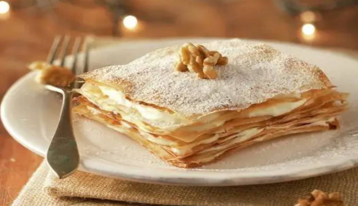 Milhojas de almendras