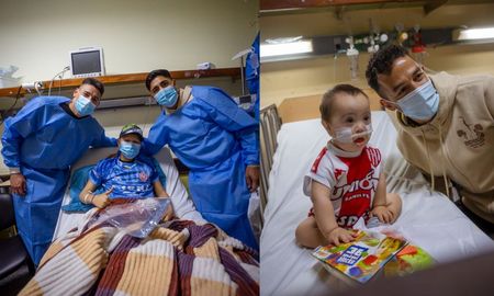Jugadores del plantel profesional de Unión visitaron el Hospital de Niños Orlando Alassia Jugadores del plantel profesional de Unión visitaron el Hospital de Niños Orlando Alassia