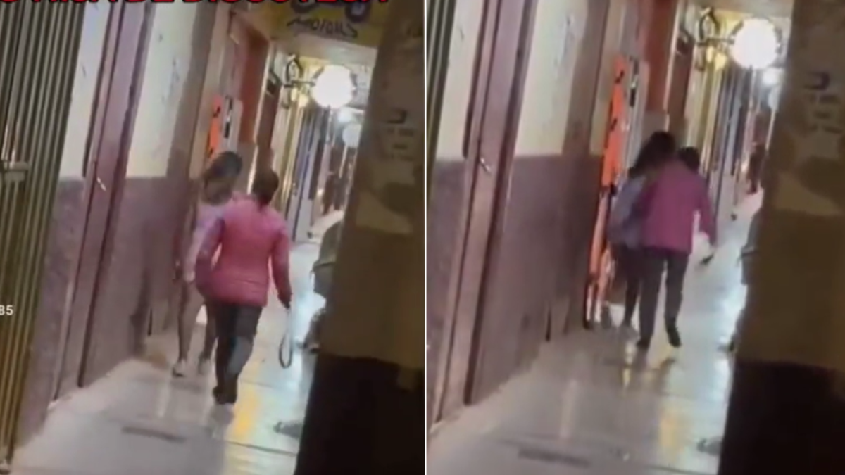 Viral: una madre sacó a cinturonazos del boliche a su hija