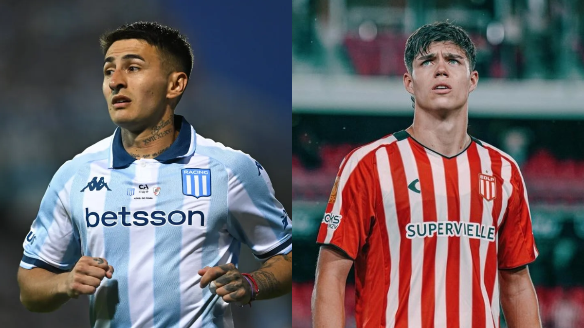 Gabriel Rojas (Racing) y Tomás Palacios (Estudiantes), las sorpresas del fútbol local.
