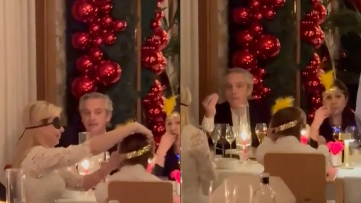 Alberto Fernández recibió el 2024 en un hotel de lujo en España con menú de 600 euros