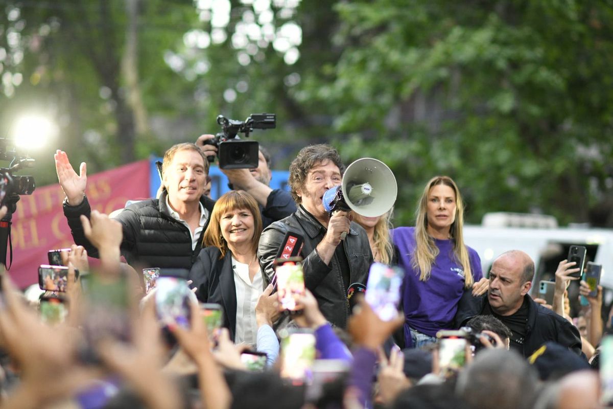 Javier Milei se mostró junto a sus candidatos en la provincia de Buenos Aires. Javier Milei se mostró junto a sus candidatos en la provincia de Buenos Aires.