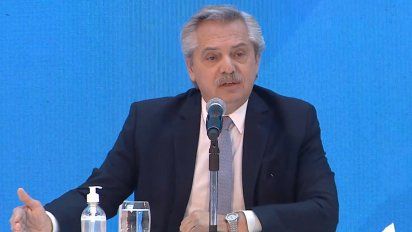 Alberto Fernández y la vuelta del fútbol: 