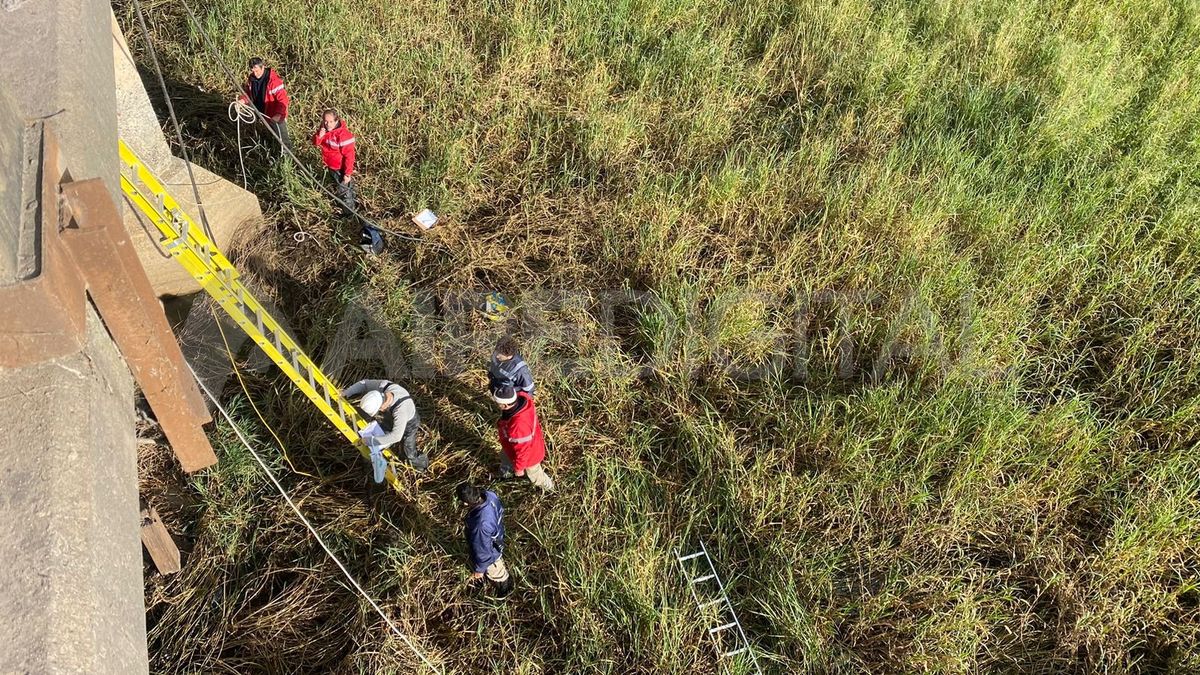Especialistas de la sección puentes de Vialidad Nacional. Especialistas de la sección puentes de Vialidad Nacional.