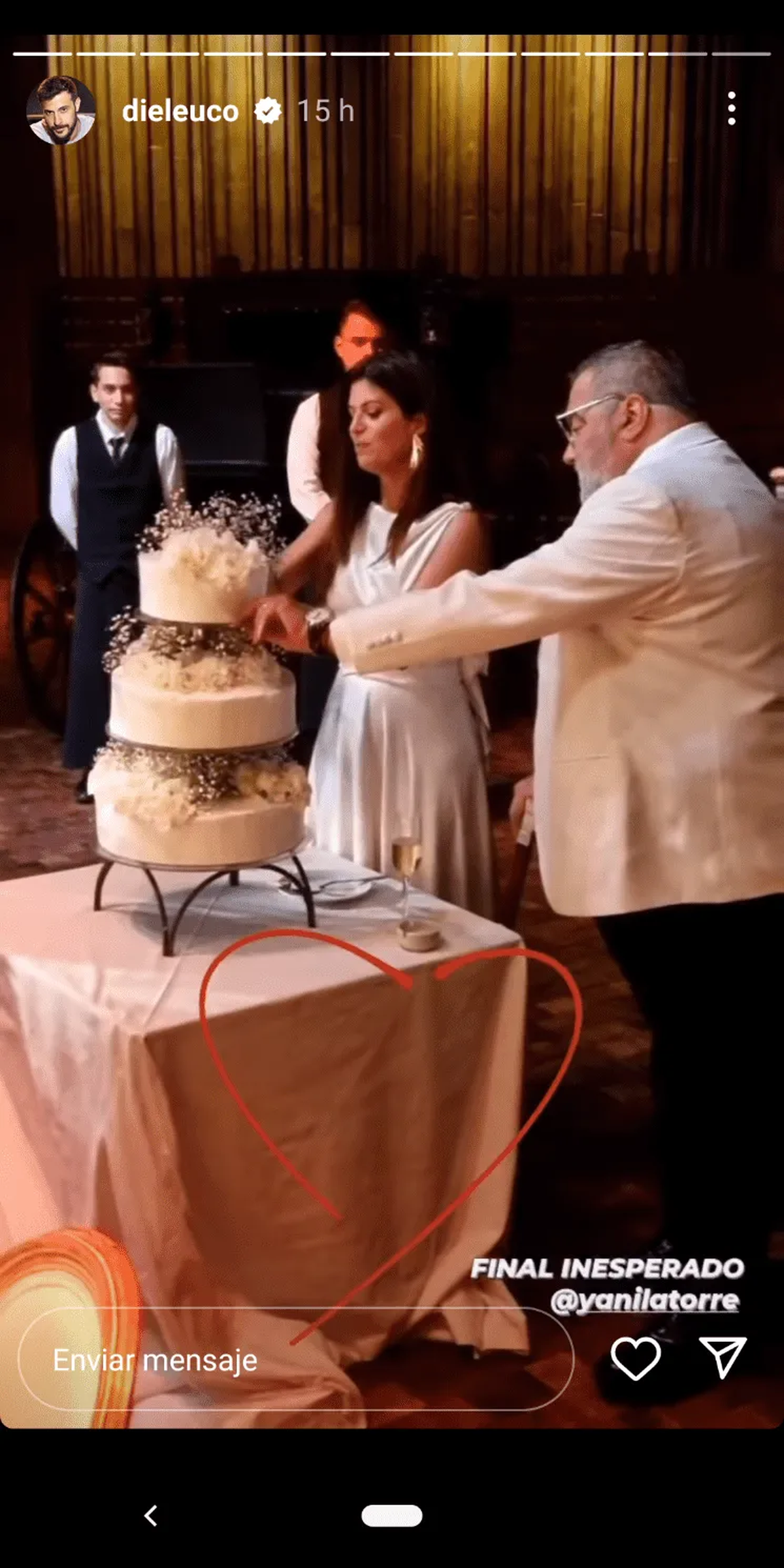 Jorge Lanata y Elba Marcovecchio se casaron tras dos años de relación.