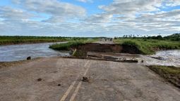 El paso de la ruta quedó totalmente inhabilitado tras el colapso.&nbsp;