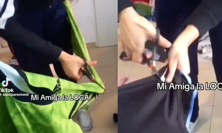 Viral: se filmó cortándole todas las camisetas de fútbol al novio porque le quiso enviar una foto con otra Viral: se filmó cortándole todas las camisetas de fútbol al novio porque le quiso enviar una foto con otra